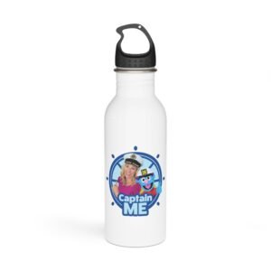 Captain Me Stainless Steel Water Bottle — Personalized Kids' Nautical Drink Bottle