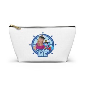 Captain Me Accessory Pouch — Nautical Makeup & Travel Organizer